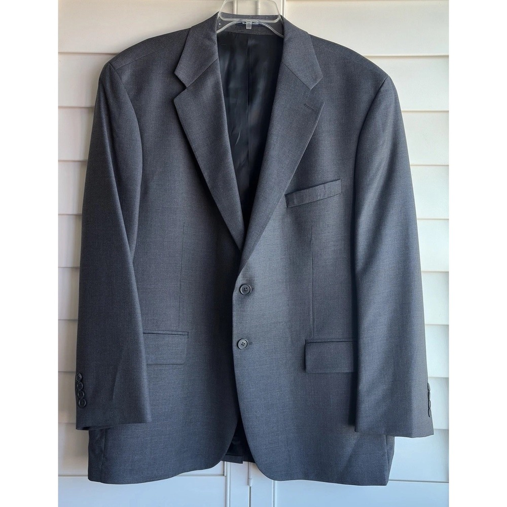 VTG Chaps Ralph Lauren Mens 46R Gray Wool Cashmere Blazer Sport Coat Canada